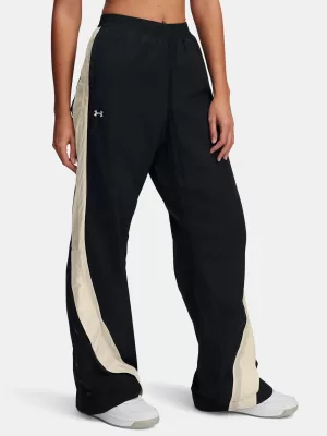 Pantaloni sport de damă UNDER ARMOUR ICON CRINKLE TEAR-AWAY PANT 6000277-001 NEGRU