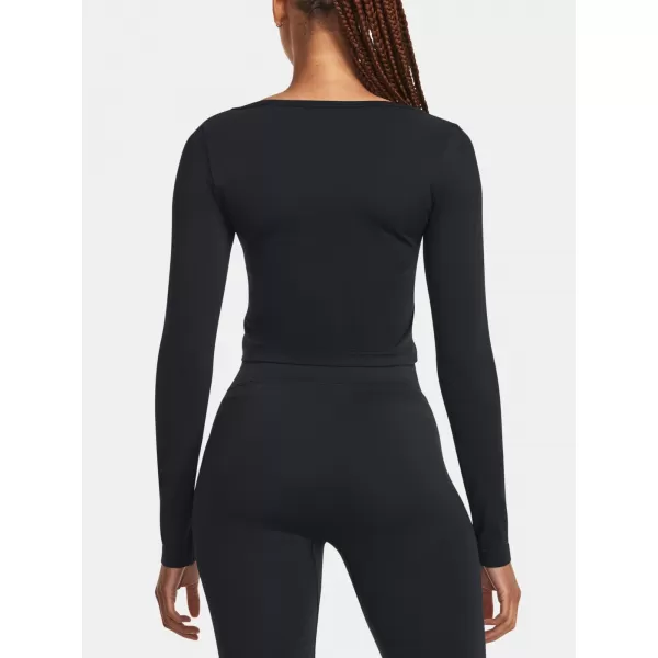  Tricou pentru femei UNDER ARMOUR TRAIN SEAMLESS LS 1379150-001 NEGRU 