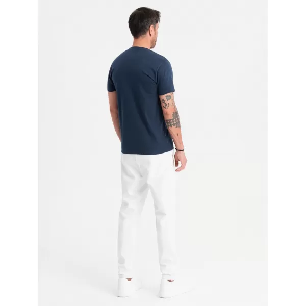  Cămaşă OMBRE OM-TSBS-0237 ALBASTRU MARIN 