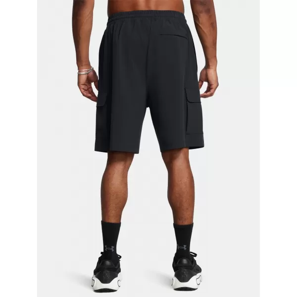  Pantaloni scurți pentru bărbați UNDER ARMOUR VIBE WOVEN CARGO SHORT 1386560-001 NEGRU 