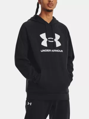 Hanorac pentru bărbați UNDER ARMOUR RIVAL FLEECE LOGO HD 1379758-001 NEGRU