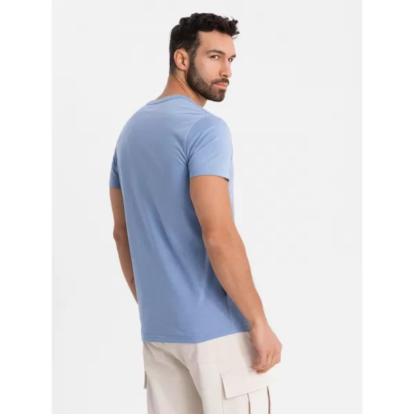  Cămaşă OMBRE OM-TSBS-0237 ALBASTRU 