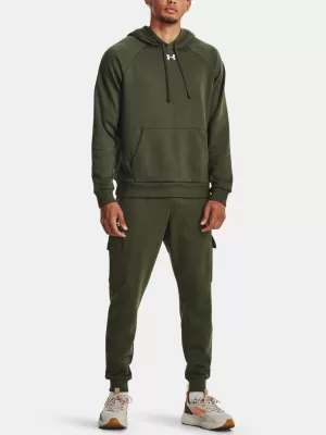 Hanorac pentru bărbați UNDER ARMOUR RIVAL FLEECE HOODIE 1379757-390 VERDE