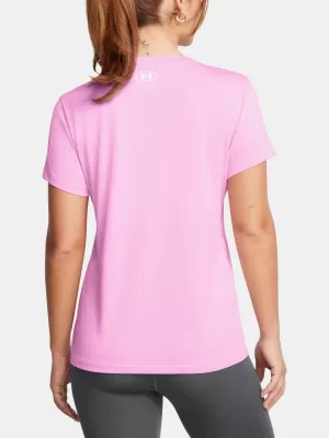 Tricou pentru femei UNDER ARMOUR TECH SSV- TWIST 1384227-638 ROZ