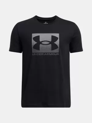 Tricou băieți UNDER ARMOUR B BOXED SPORTS UPDATE SS 1388672-001 NEGRU