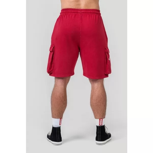  Pantaloni scurți cargo largi spălați LEGACY 787 RED Nebbia 