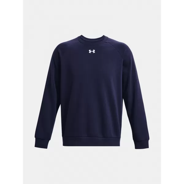  Hanorac pentru bărbați UNDER ARMOUR RIVAL FLEECE CREW 1379755-410 ALBASTRU 