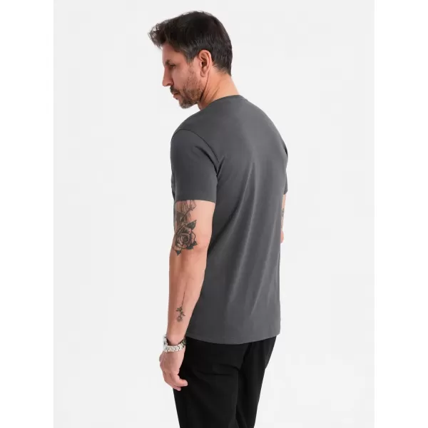  Cămaşă OMBRE OM-TSBS-0237 GRAFIT 