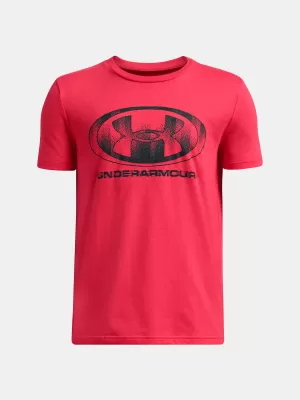 Tricou băieți UNDER ARMOUR B GLITCH LOCKERTAG SS 1386833-989 ROŞU