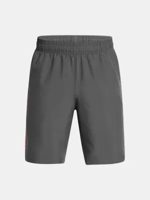 Pantaloni scurți pentru băieți UNDER ARMOUR TECH WOVEN WORDMARK SHORT 1383341-026 GRI