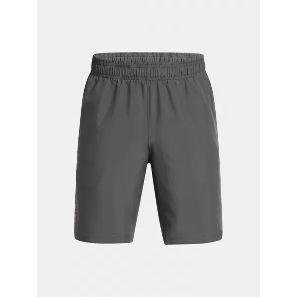  Pantaloni scurți pentru băieți UNDER ARMOUR TECH WOVEN WORDMARK SHORT 1383341-026 GRI 