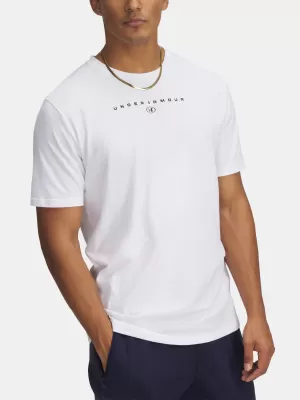 Tricou pentru bărbați UNDER ARMOUR M STACKED LOGO SS 6000211-100 ALB