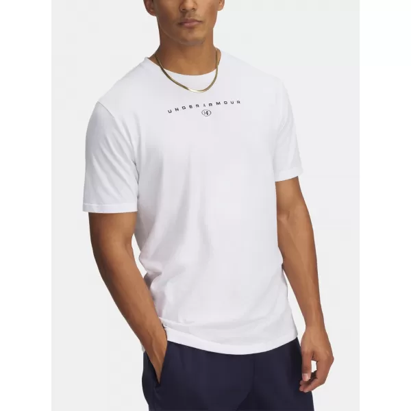  Tricou pentru bărbați UNDER ARMOUR M STACKED LOGO SS 6000211-100 ALB 