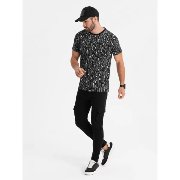  Cămaşă OMBRE OM-TSFP-0225 NEGRU 