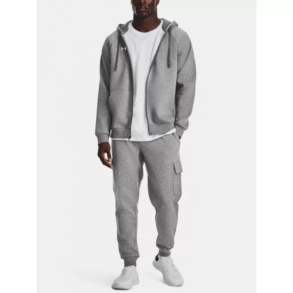  Hanorac pentru bărbați UNDER ARMOUR UA RIVAL FLEECE FZ HOODIE GRI 