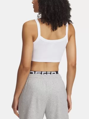 Maieu de damă UNDER ARMOUR RIVAL RIB BABY TANK 6000265-100 ALB