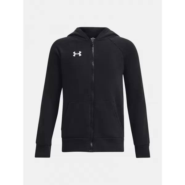  Hanorac pentru băiat UNDER ARMOUR RIVAL FLEECE FZ HOODIE 1379794-001 NEGRU 