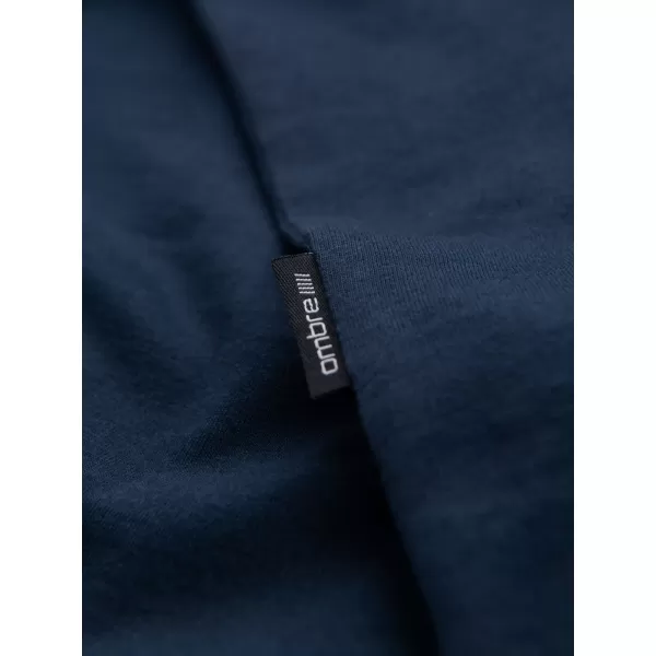  Cămaşă OMBRE OM-TSBS-0236 ALBASTRU MARIN 