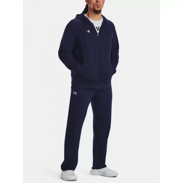  Hanorac pentru bărbați UNDER ARMOUR RIVAL FLEECE FZ HOODIE 1379767-410 ALBASTRU 