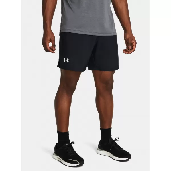  Pantaloni scurți pentru bărbați UNDER ARMOUR LAUNCH 7 UNLINED SHORTS 1382622-001 NEGRU 