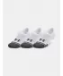 Șosete UNDER ARMOUR PERFORMANCE TECH ULT (3 PÁRY) 1379502-100 ALB