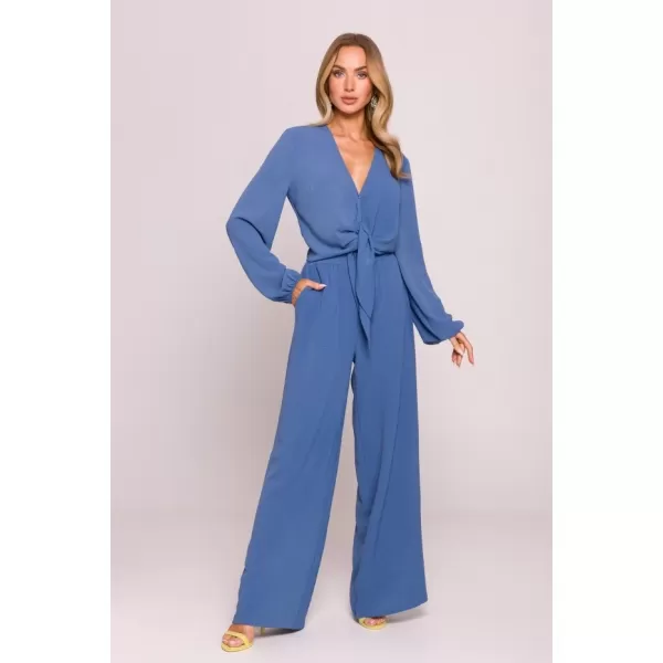  Crop top de damă MOE M861 BLUGI 