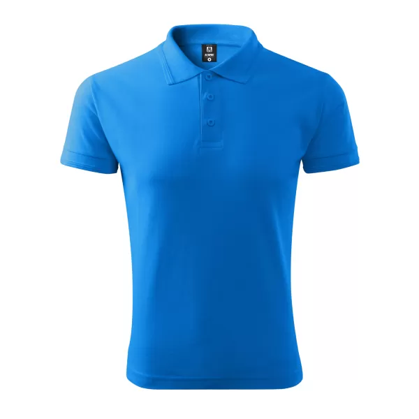  Tricou pentru bărbați cu guler ALTISPORT NoPrint NP/ALM302 SNORKEL ALBASTRU 