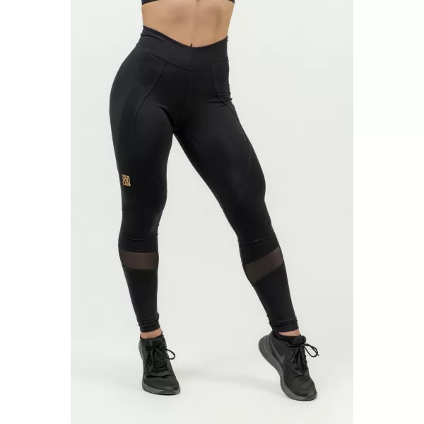 Leggings modelați pentru femei INTENSE Heart-Shaped 843 BLACK/GOLD Nebbia 