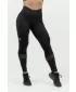 Leggings modelați pentru femei INTENSE Heart-Shaped 843 BLACK/GOLD Nebbia