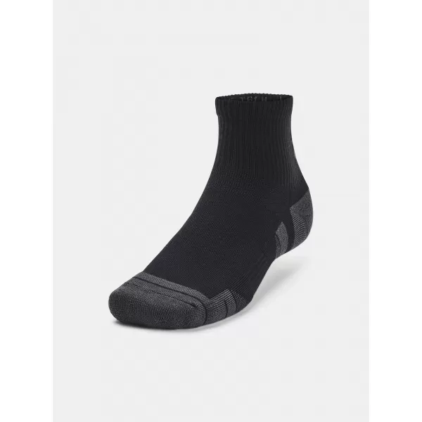  Șosete UNDER ARMOUR PERFORMANCE TECH QTR (3 PÁRY) 1379510-001 NEGRU 
