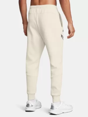 Pantaloni de trening pentru bărbați UNDER ARMOUR UNSTOPPABLE FLC JGR EU 1389353-110 ALB
