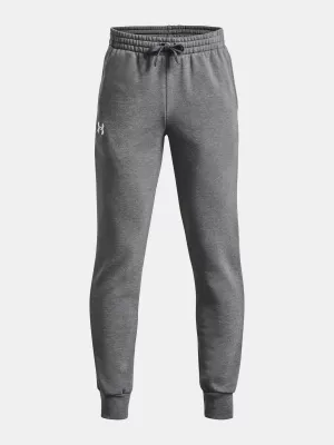 Pantaloni de trening pentru băieți UNDER ARMOUR RIVAL FLEECE JOGGERS 1379787-025 GRI