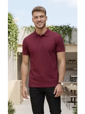 Mens t -thirt cu guler ALTISPORT NoPrint NP/ALM302 GRANAT