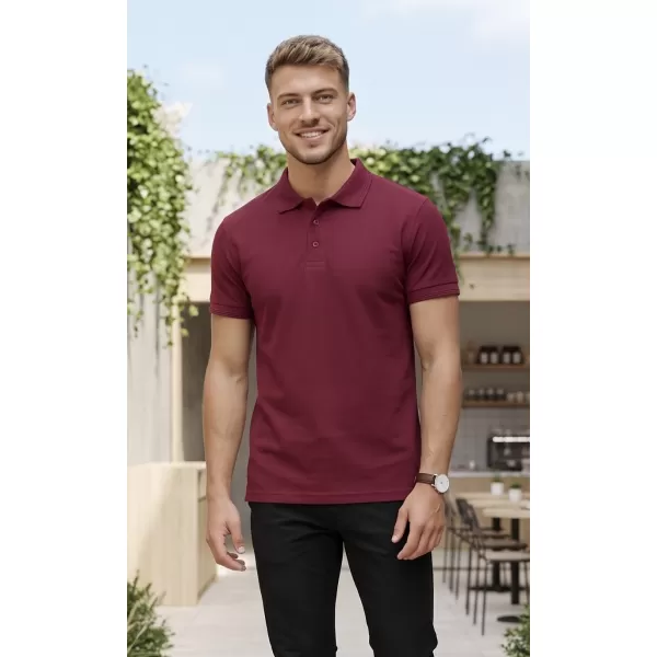  Mens t -thirt cu guler ALTISPORT NoPrint NP/ALM302 GRANAT 