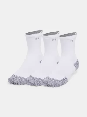 Șosete UNDER ARMOUR AD RUN CUSHION CREW (3 PÁRY) 1387043-101 ALB