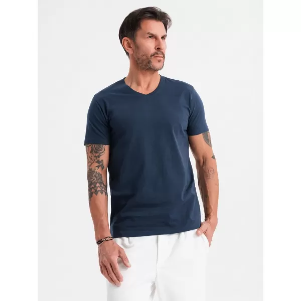  Cămaşă OMBRE OM-TSBS-0237 ALBASTRU MARIN 