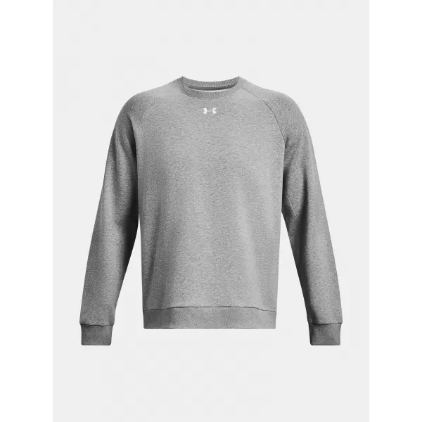  Hanorac pentru bărbați UNDER ARMOUR RIVAL FLEECE CREW 1379755-025 GRI 
