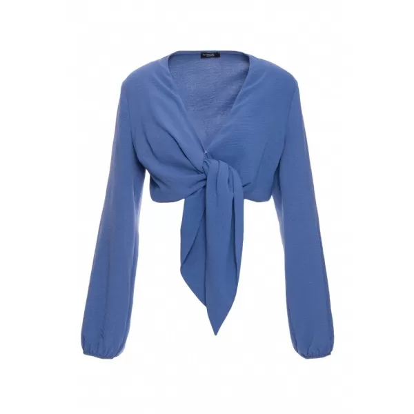  Crop top de damă MOE M861 BLUGI 