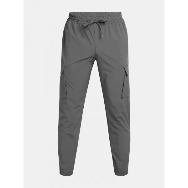  Pantaloni sport pentru bărbați UNDER ARMOUR VIBE WOVEN CARGO PANTS 1386558-025 GRI 