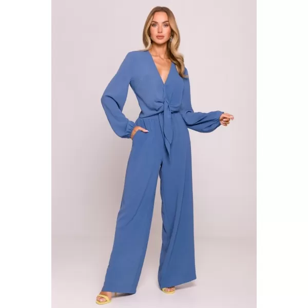  Crop top de damă MOE M861 BLUGI 