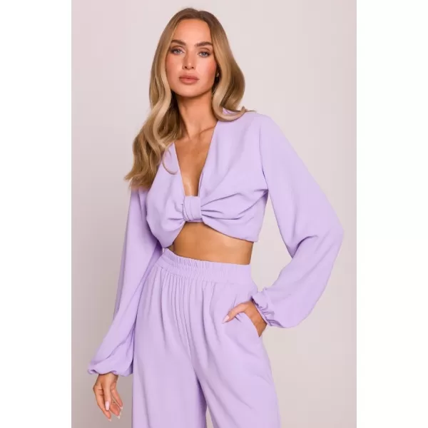  Crop top de damă MOE M861 VIOLET 