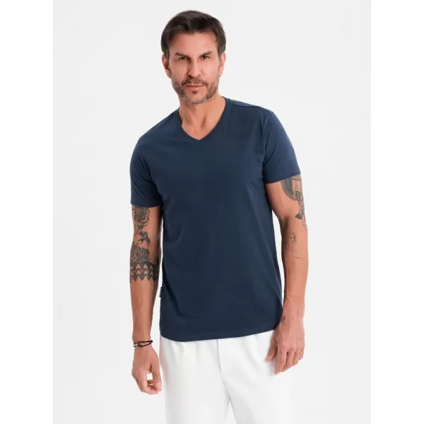  Cămaşă OMBRE OM-TSBS-0237 ALBASTRU MARIN 