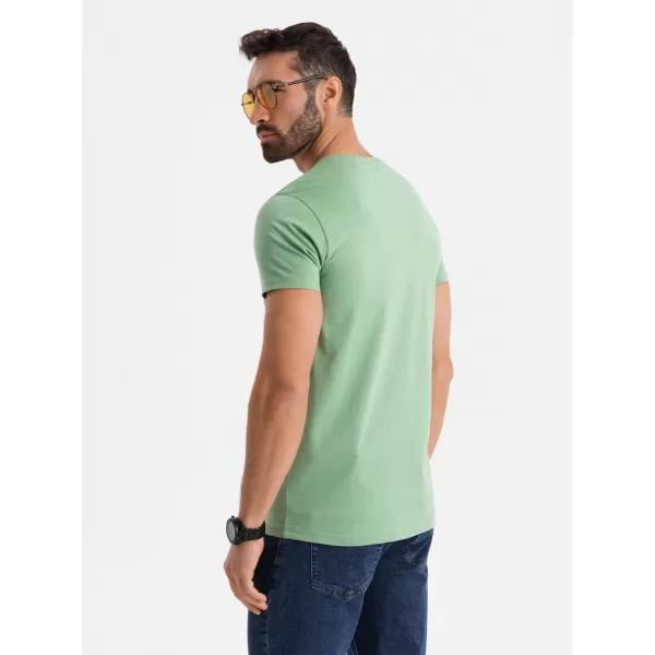  Cămaşă OMBRE OM-TSBS-0237 VERDE 