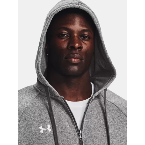  Hanorac pentru bărbați UNDER ARMOUR UA RIVAL FLEECE FZ HOODIE GRI 