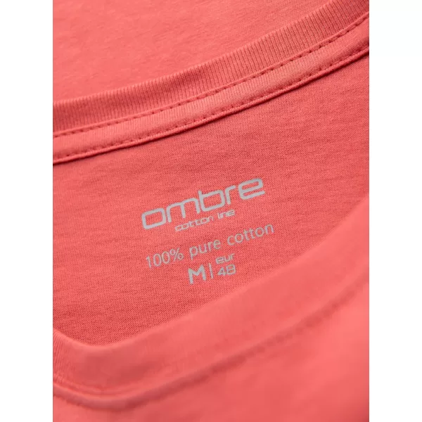  Cămaşă OMBRE OM-TSBS-0236 CORAL 