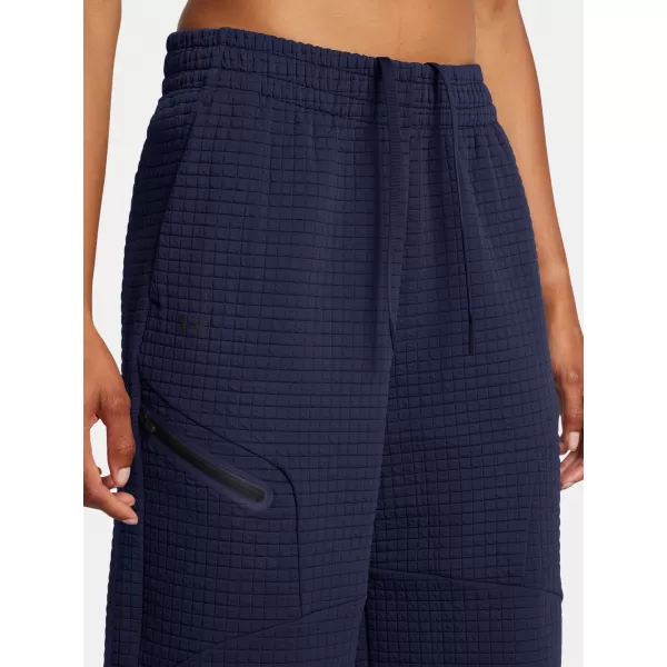  Pantaloni sport de damă UNDER ARMOUR UNSTOPPABLE FLC GRID CROP 1386492-410 ALBASTRU 