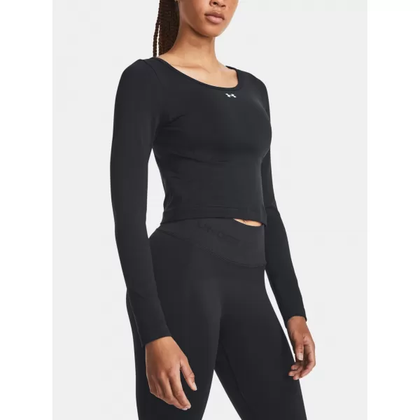  Tricou pentru femei UNDER ARMOUR TRAIN SEAMLESS LS 1379150-001 NEGRU 