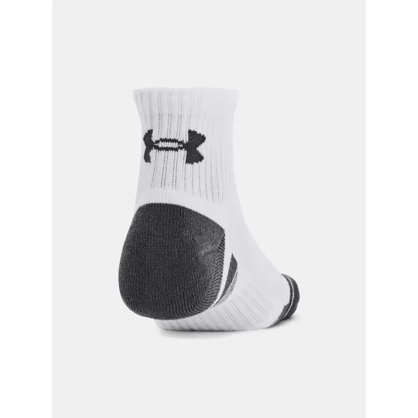  Șosete UNDER ARMOUR PERFORMANCE COTTON 3P QTR 1379528-100 ALB 
