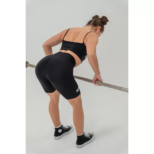  Pantaloni scurți SNATCHED 614 BLACK Nebbia cu talie înaltă de 9 inci 