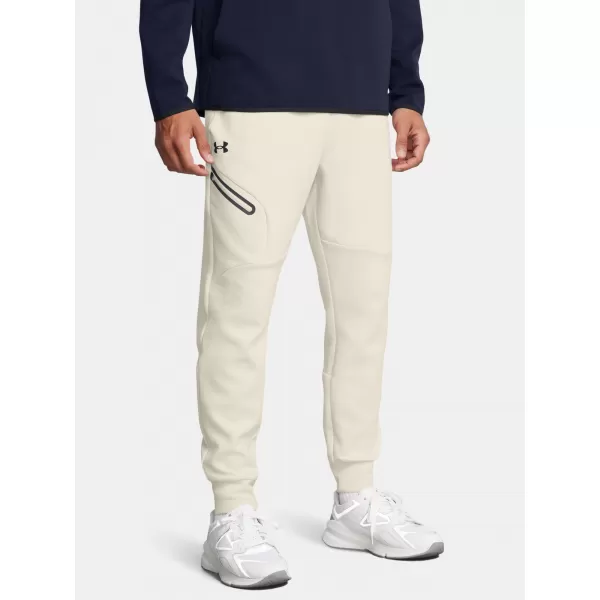  Pantaloni de trening pentru bărbați UNDER ARMOUR UNSTOPPABLE FLC JGR EU 1389353-110 ALB 